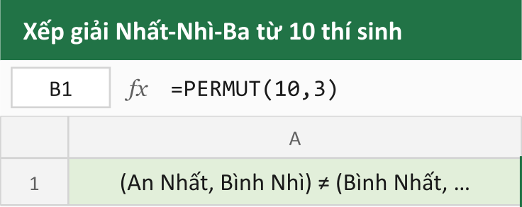 Xếp giải Nhất-Nhì-Ba từ 10 thí sinh