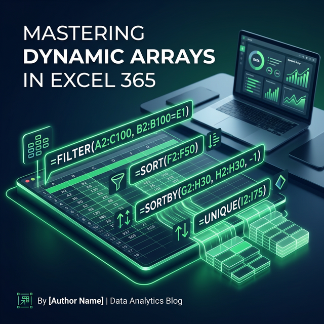 Hàm Mảng Động Trong Excel 365: FILTER, SORT, UNIQUE Và LAMBDA
