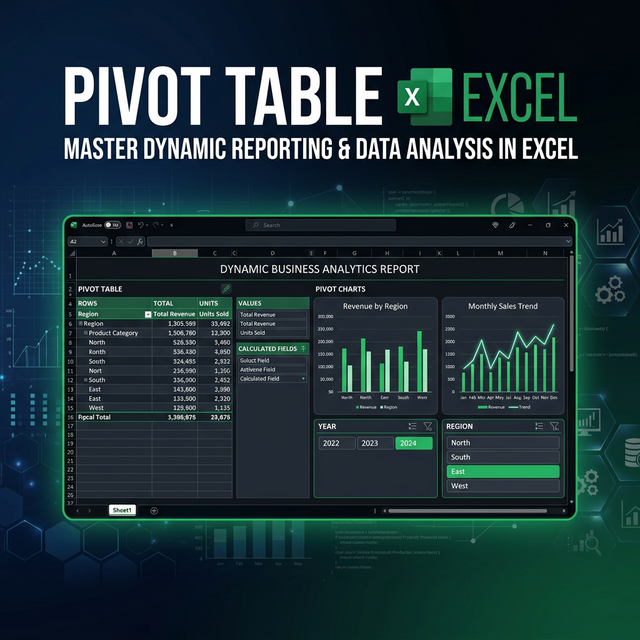 Pivot Table Excel Từ Cơ Bản Đến Nâng Cao: Báo Cáo Động Trong 5 Phút
