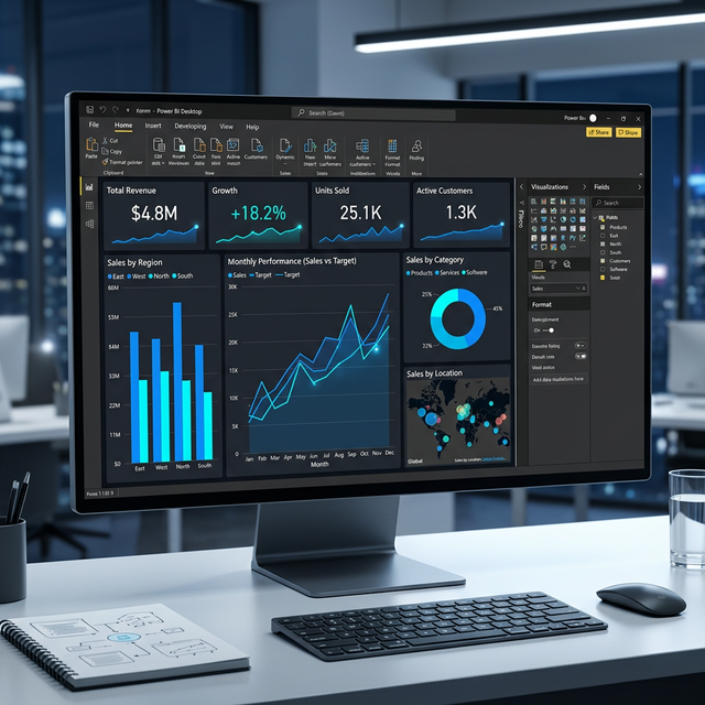Tạo Dashboard Power BI Từ Đầu: Kết Nối Dữ Liệu, DAX Và Thiết Kế Báo Cáo Tương Tác