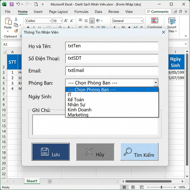 VBA Events, Class Module Và Custom Objects: Lập Trình Hướng Sự Kiện Trong Excel