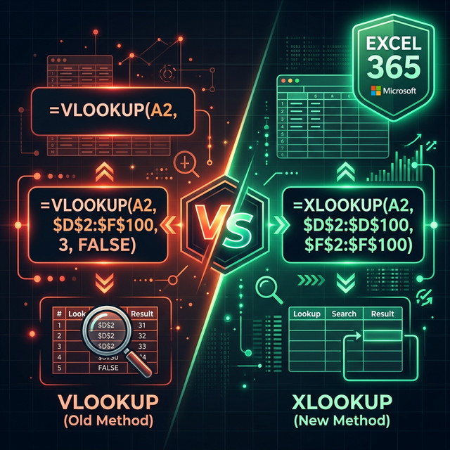 XLOOKUP vs VLOOKUP XLOOKUP vs VLOOKUP